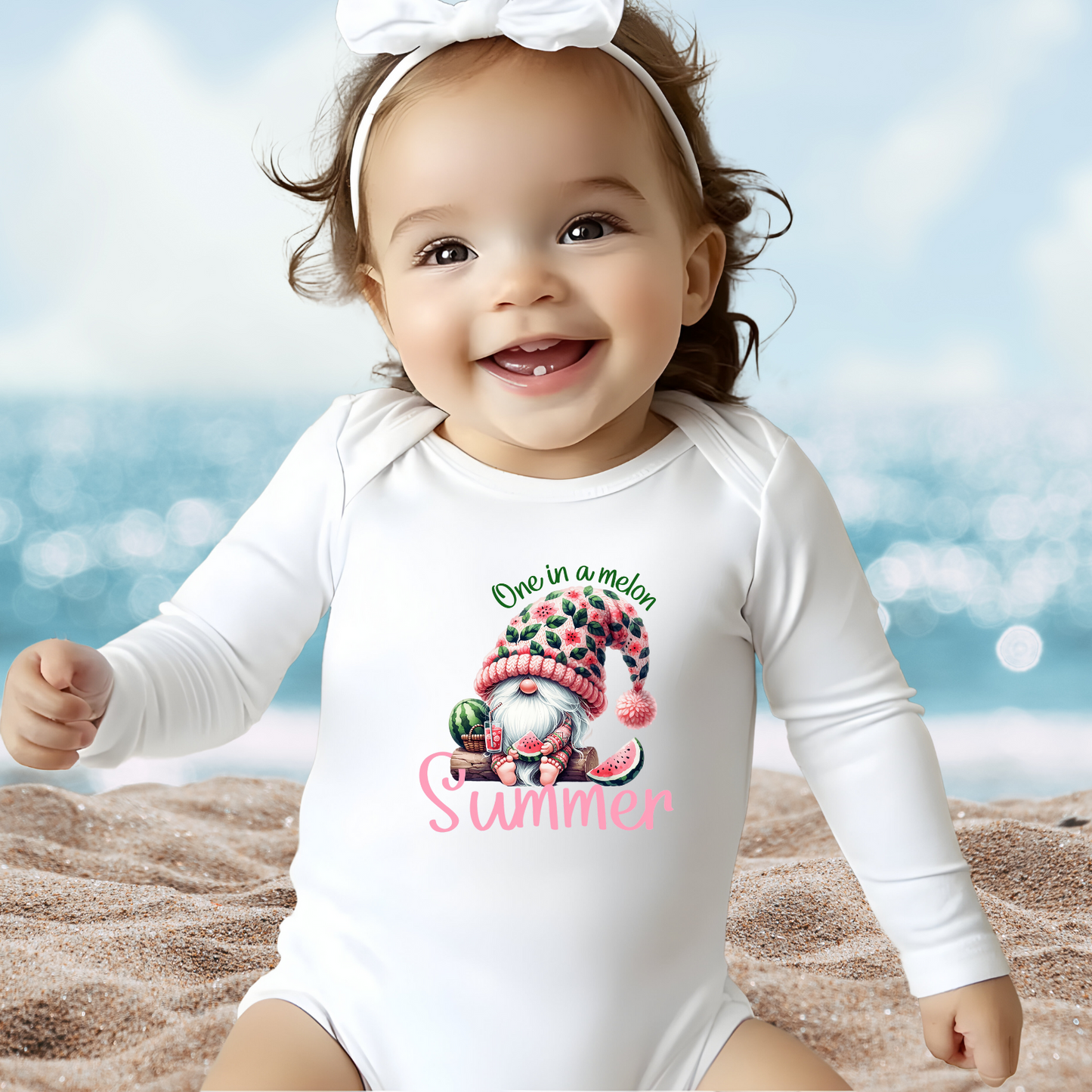 One In A Melon Summer Infant Long Sleeve Onesie