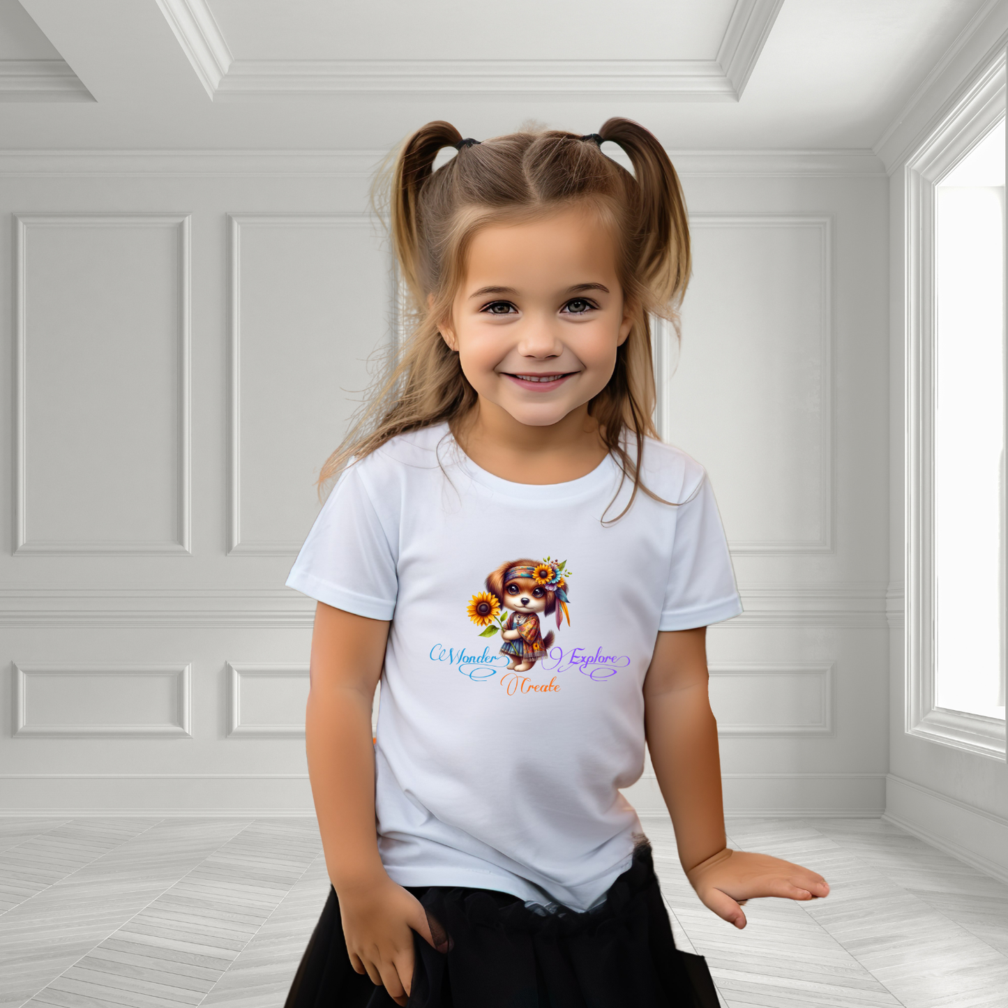Wonder, Explore, Create Toddler T-Shirt