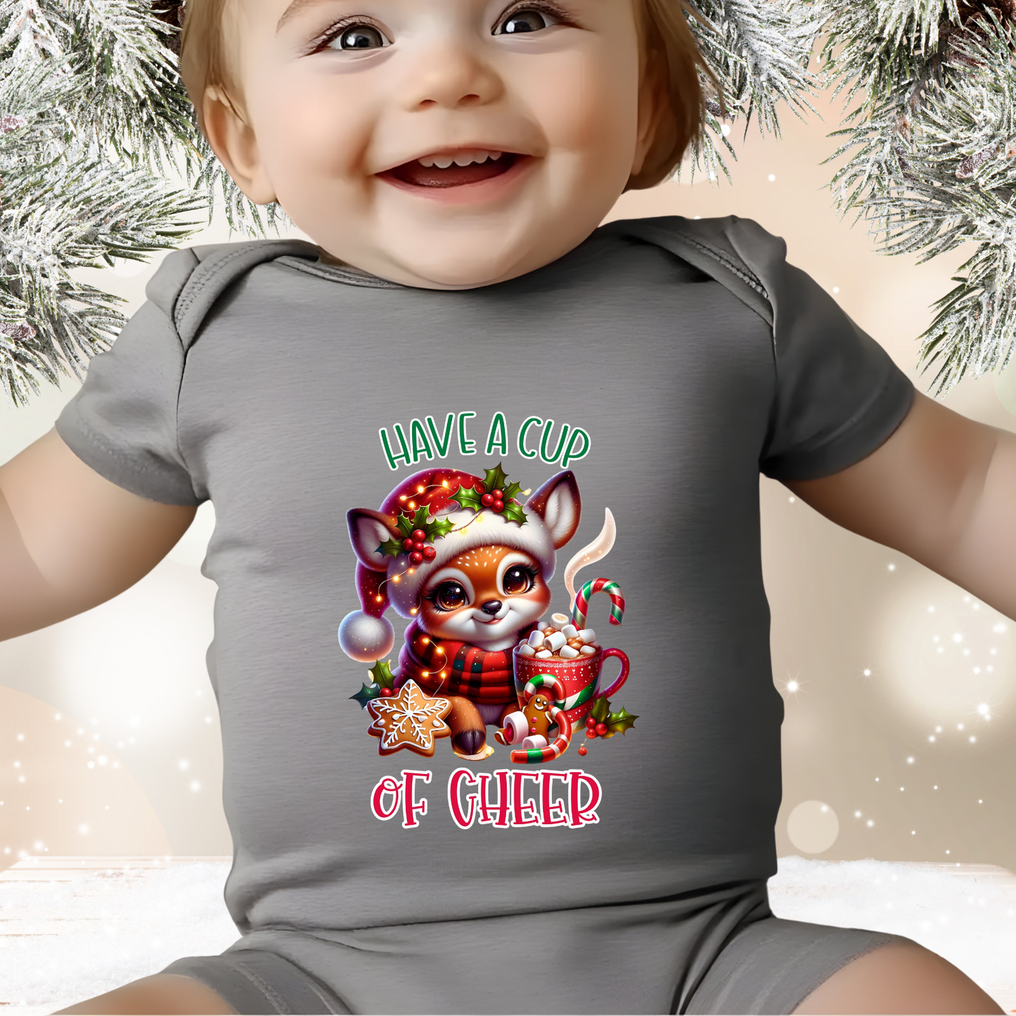 Have A Cup Of Cheer Infant Short Sleeve Onesie