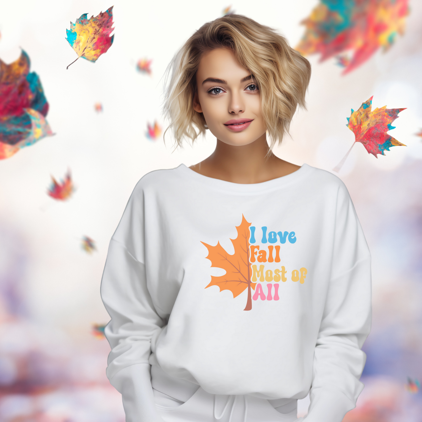 I Love Fall Crewneck Sweatshirt