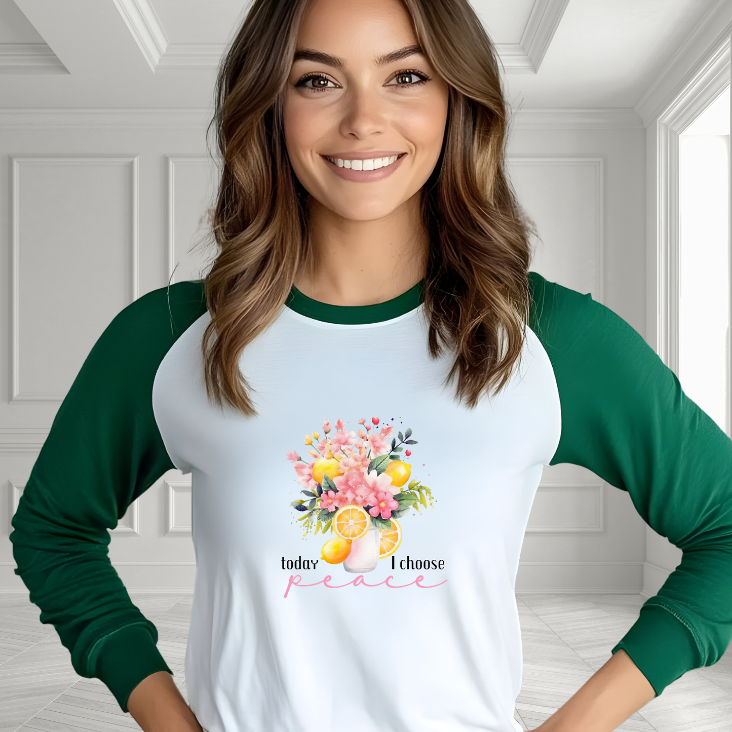 Today I Choose Peace Baseball Tee