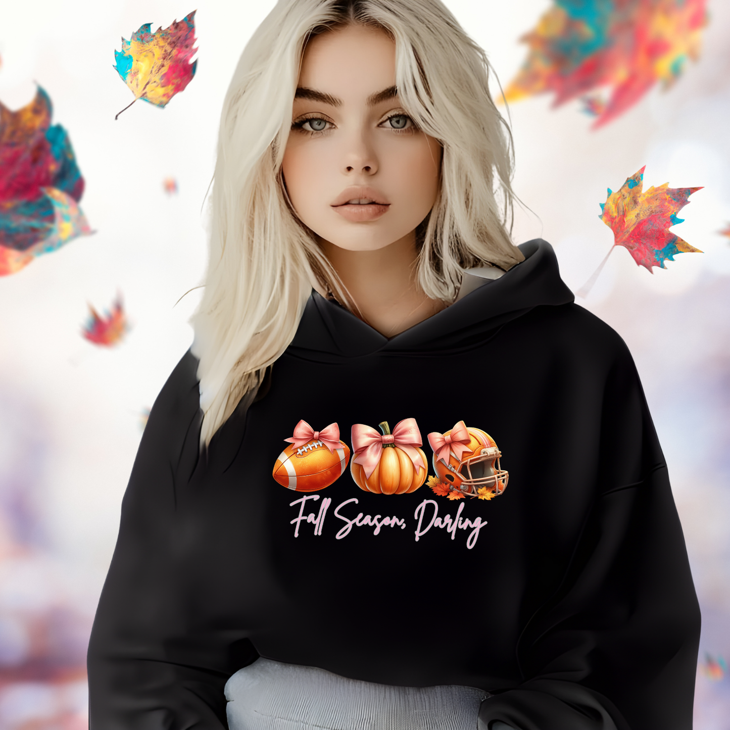 Fall Season Darling Crop Hoodie
