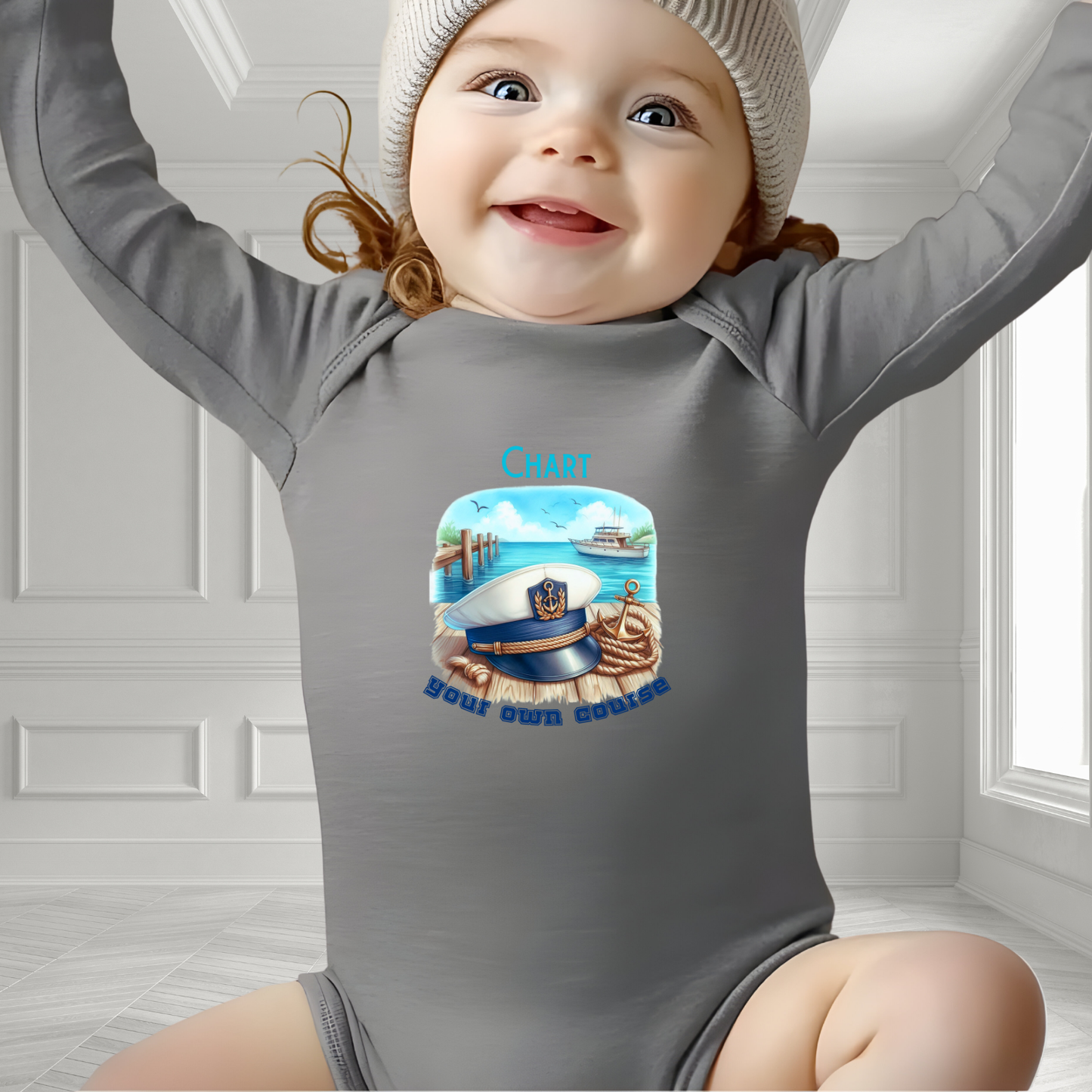 Chart Your Own Course Infant Long Sleeve Onesie