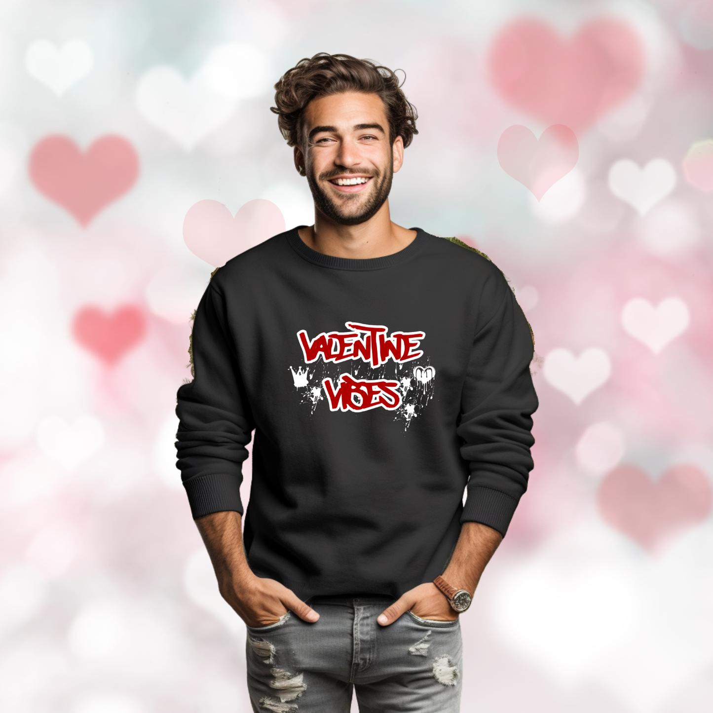Valentine Vibes Crewneck Sweatshirt