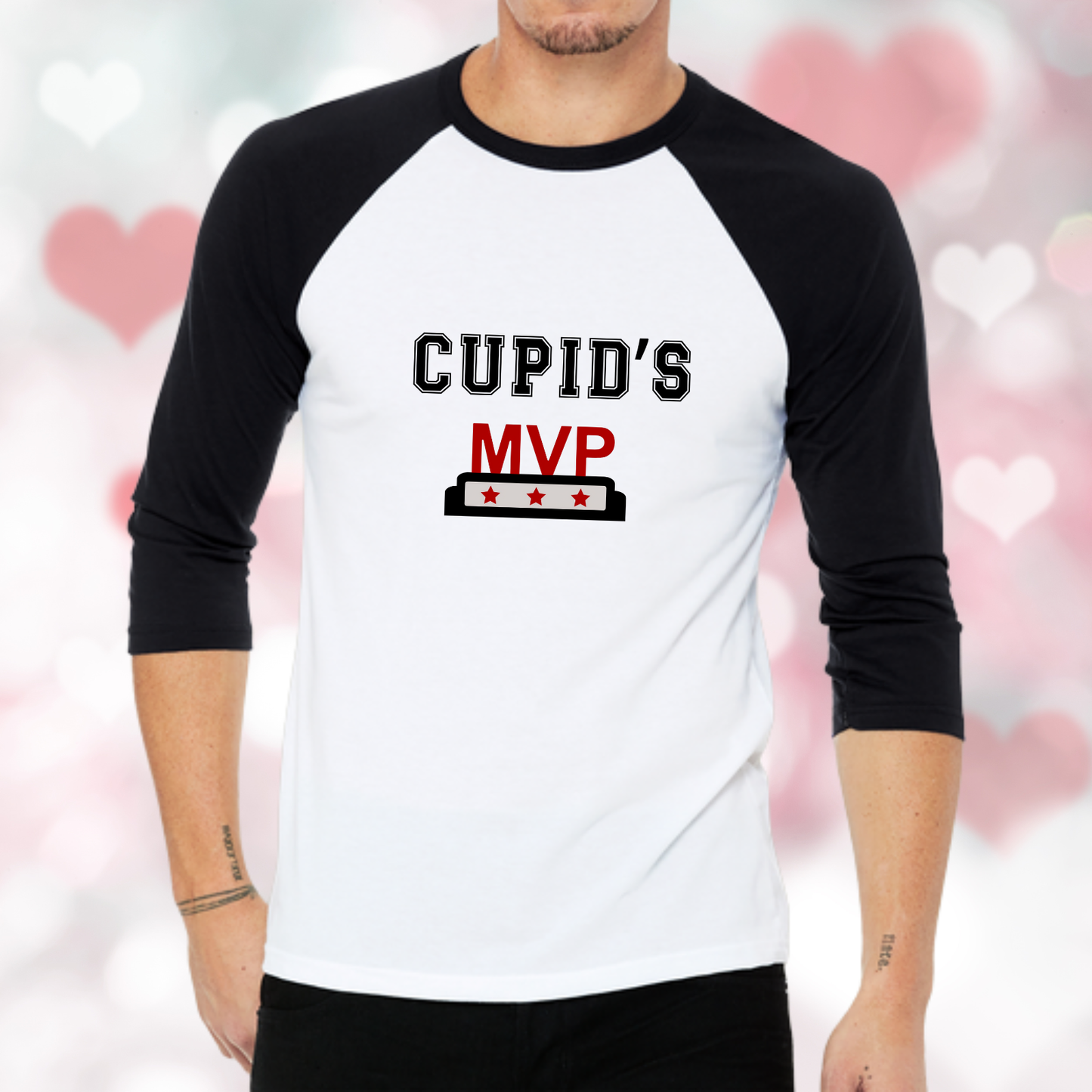 Cupid's MVP Baseball Tee