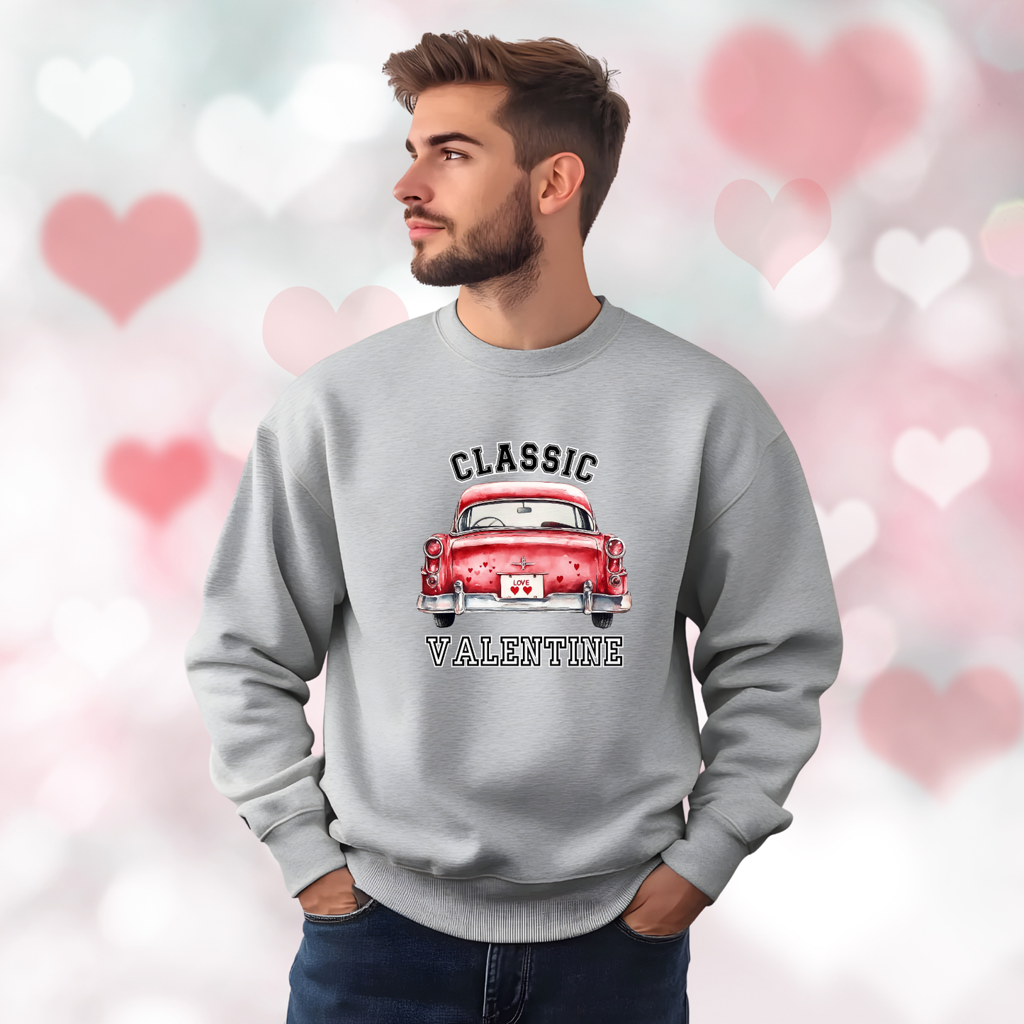 Classic Valentine Crewneck Sweatshirt