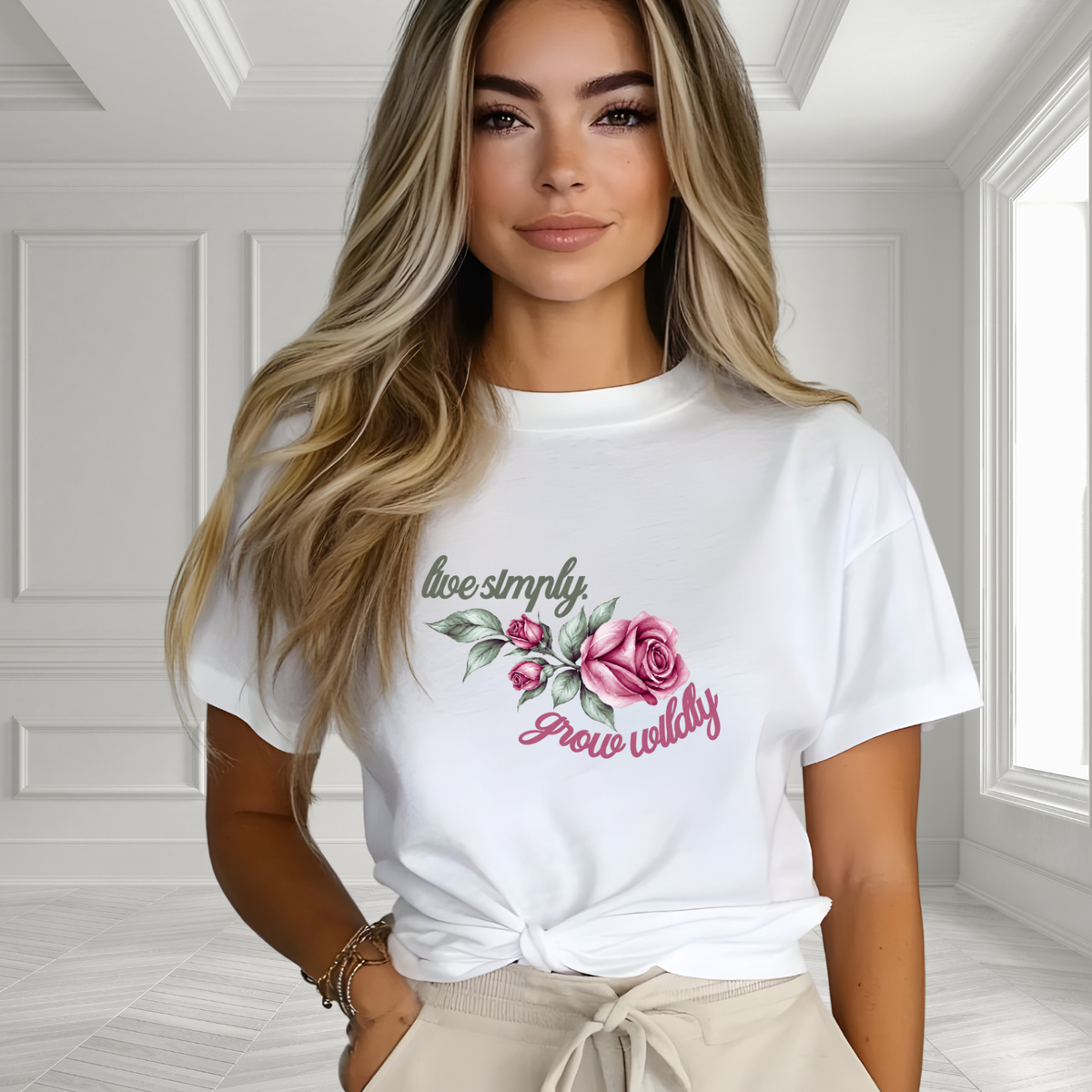 Live Simply, Grow Wildly T-Shirt