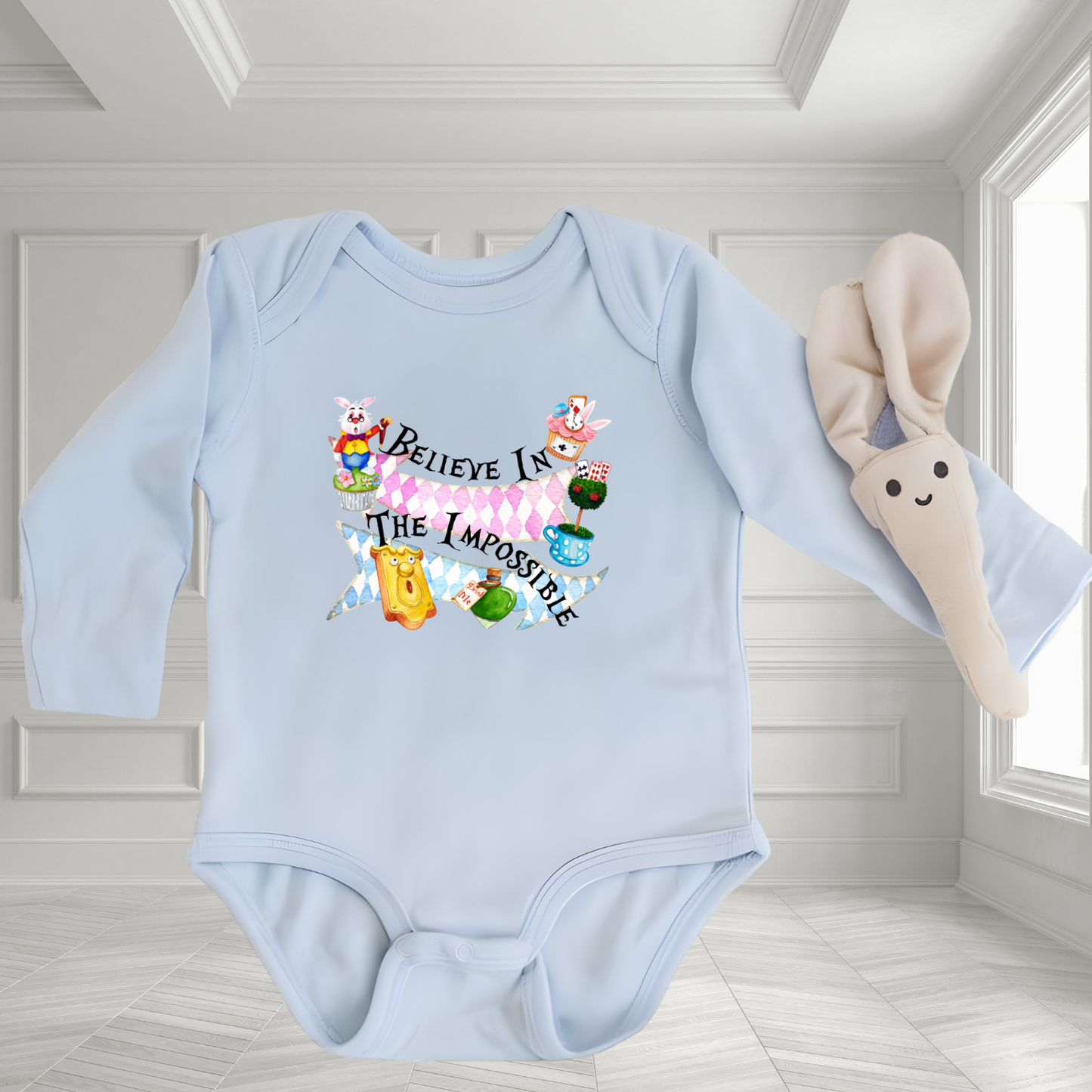 Believe In The Impossible Infant Long Sleeve Onesie