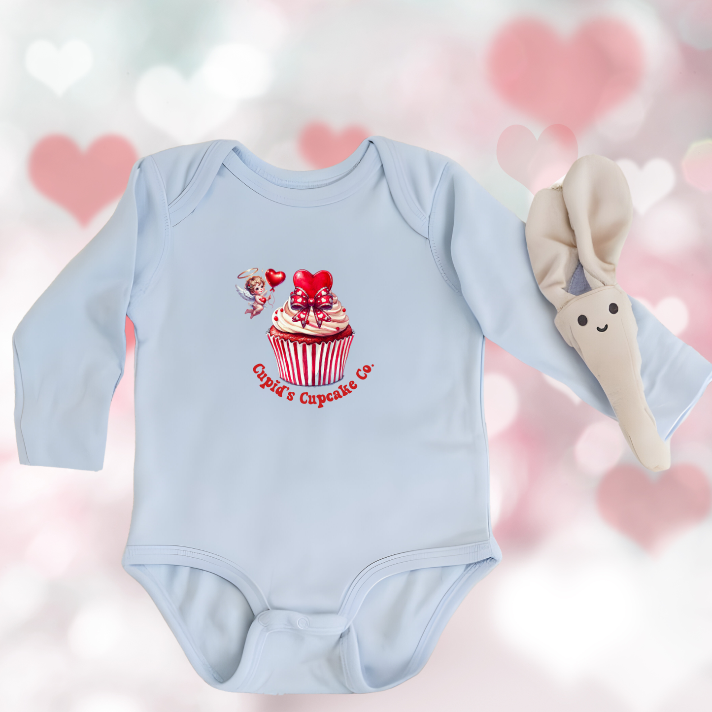 Cupid’s Cupcake Co. Infant Long Sleeve Onesie