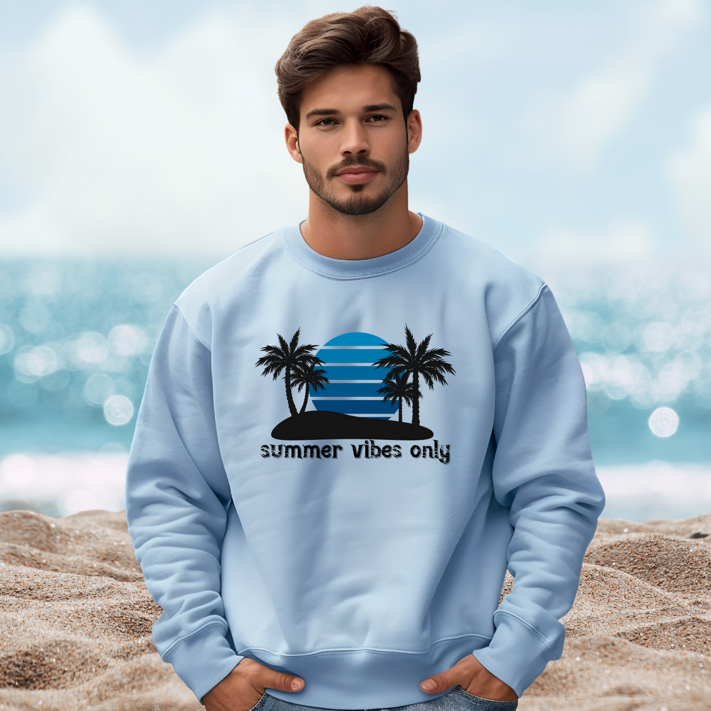 Summer Vibes Only Crewneck Sweatshirt