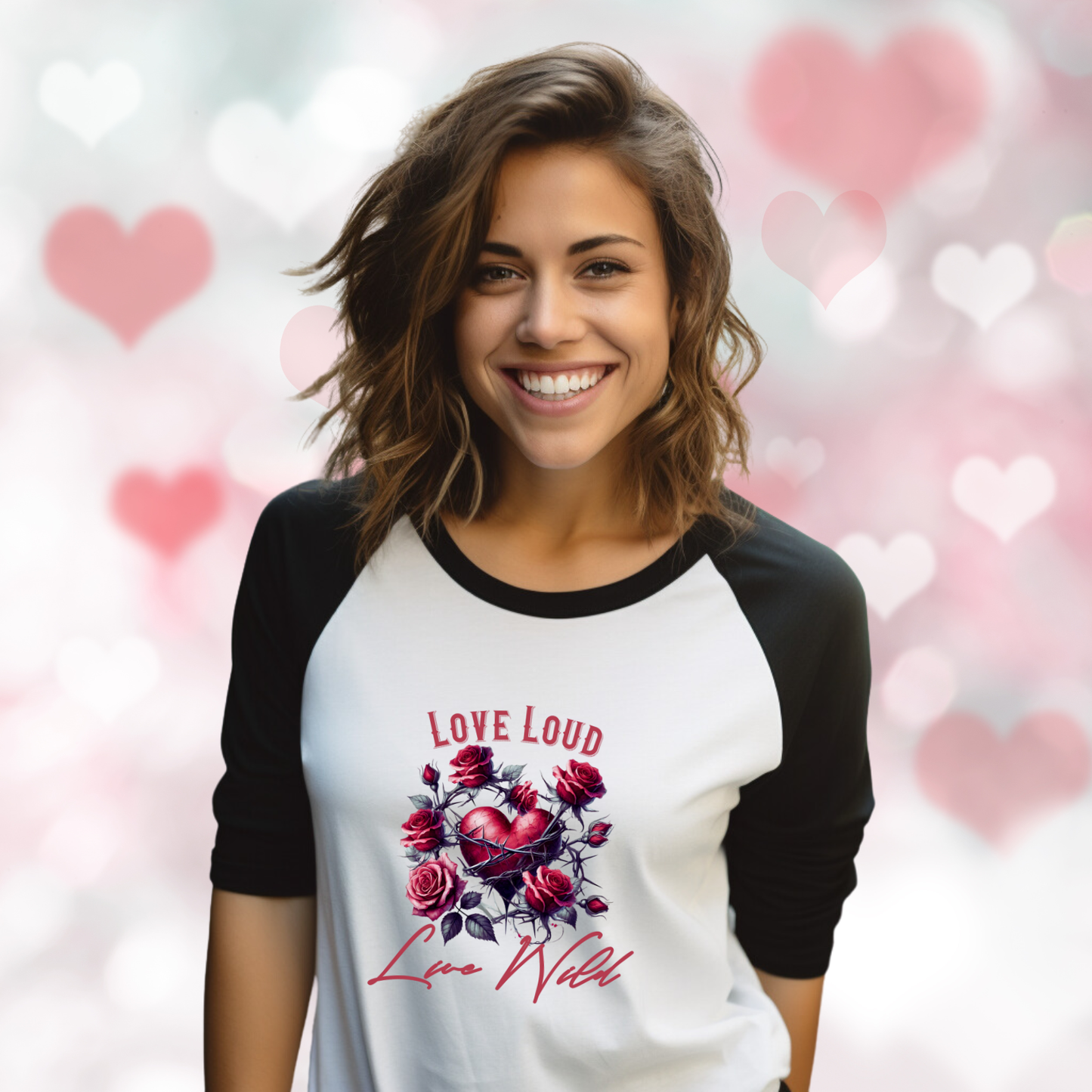 Love Loud Live Wild Baseball Tee