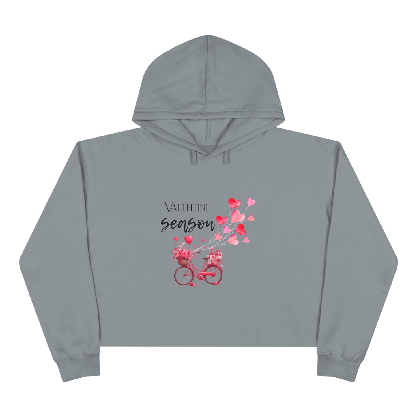 Valentine Season Crop Hoodie