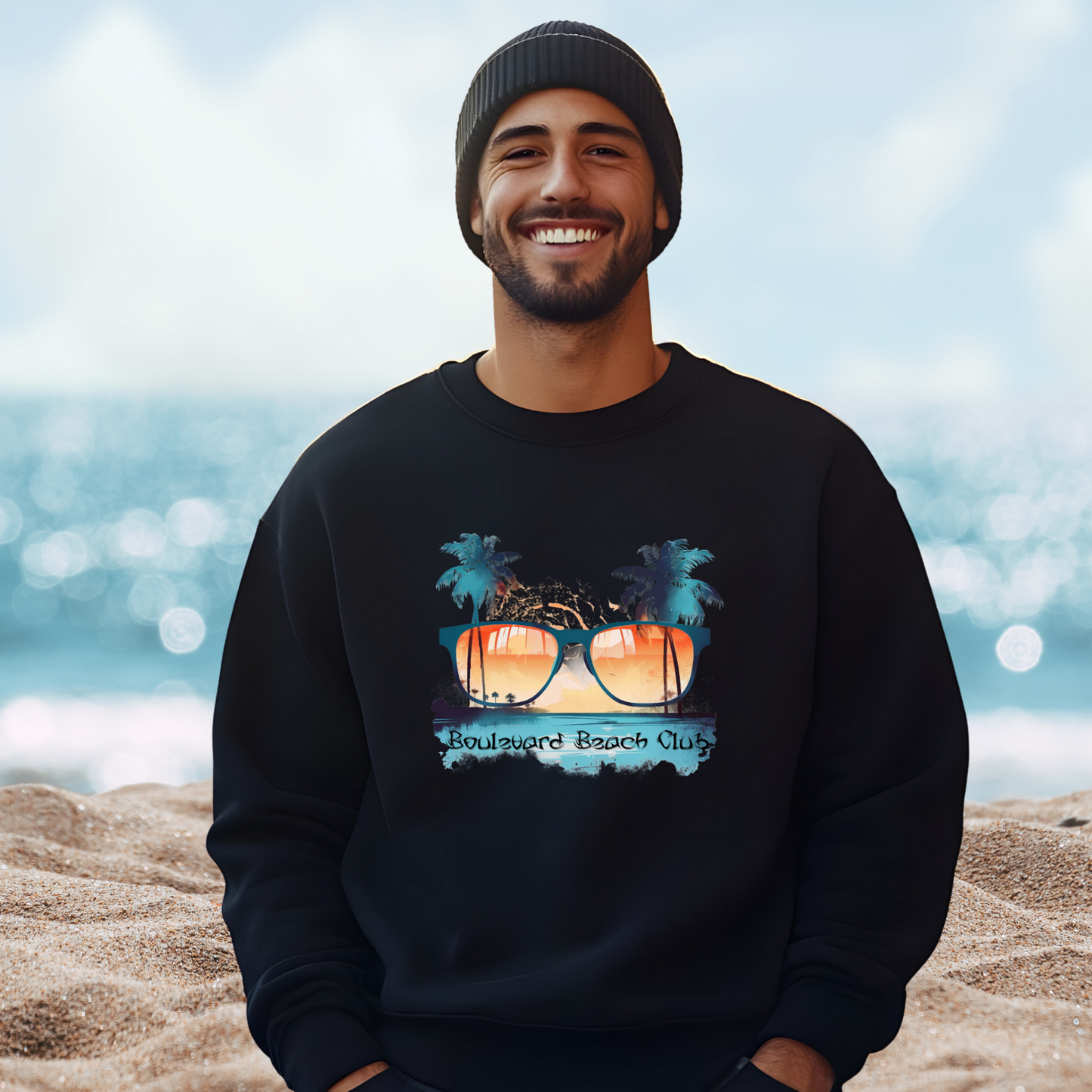 Boulevard Beach Club Crewneck Sweatshirt