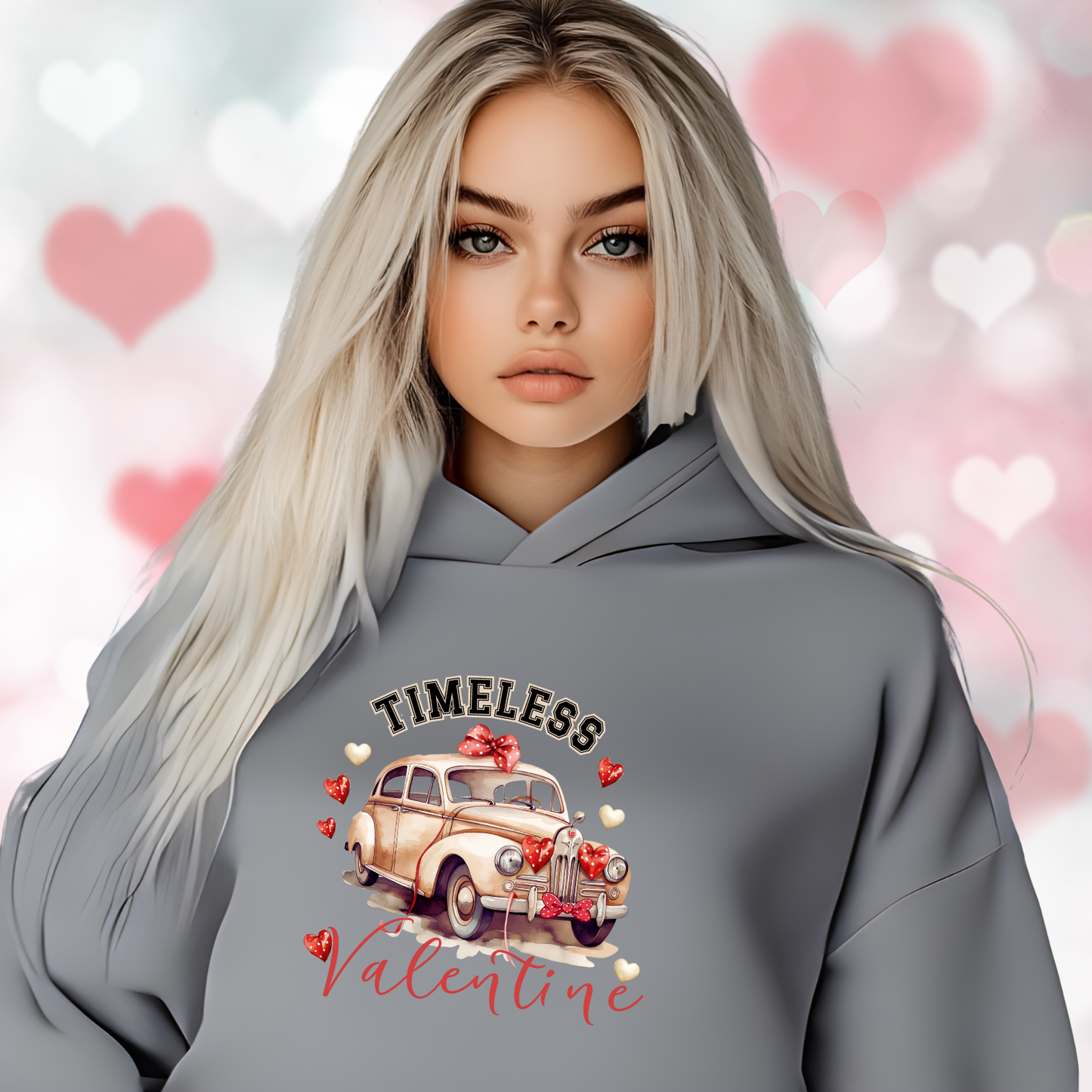 Timeless Valentine Crop Hoodie