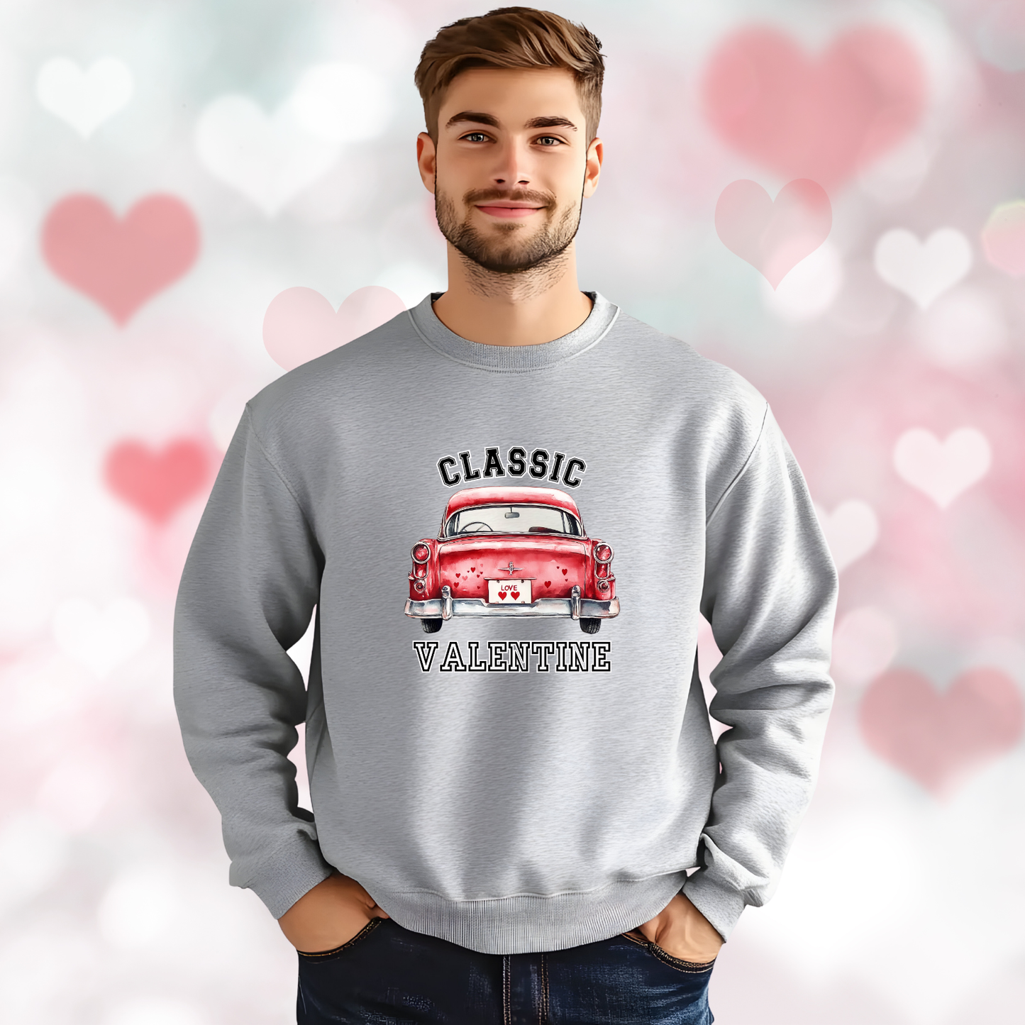 Classic Valentine Crewneck Sweatshirt