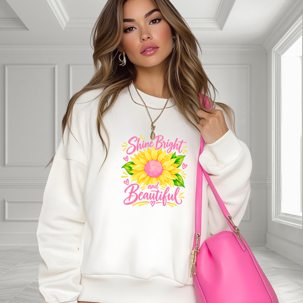 Shine Bright And Beautiful Crewneck Sweatshirt