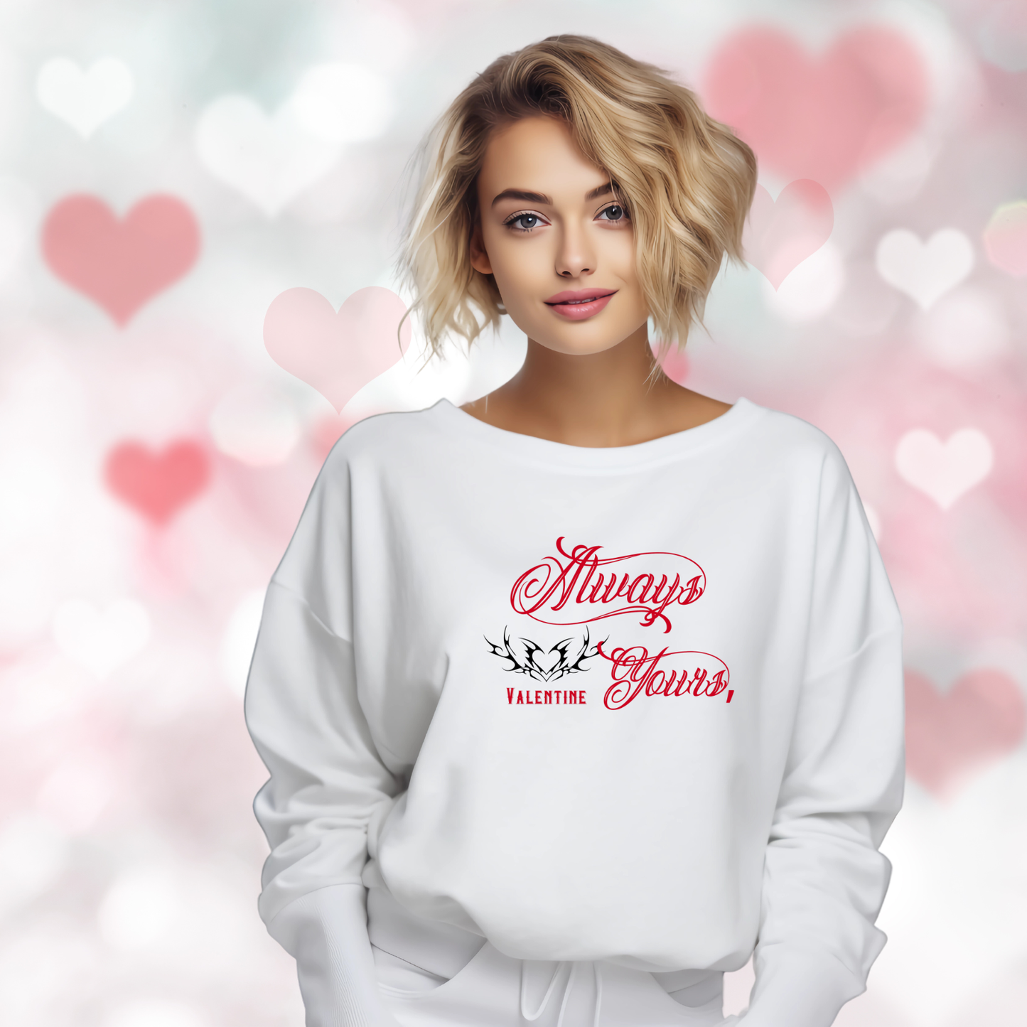 Always Yours, Valentine Crewneck Sweatshirt