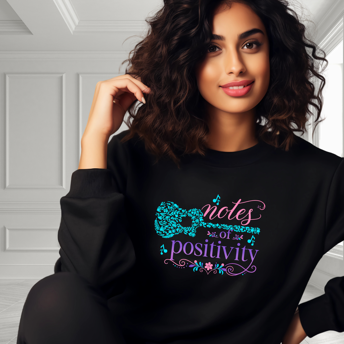 Notes Of Positivity Crewneck Sweatshirt