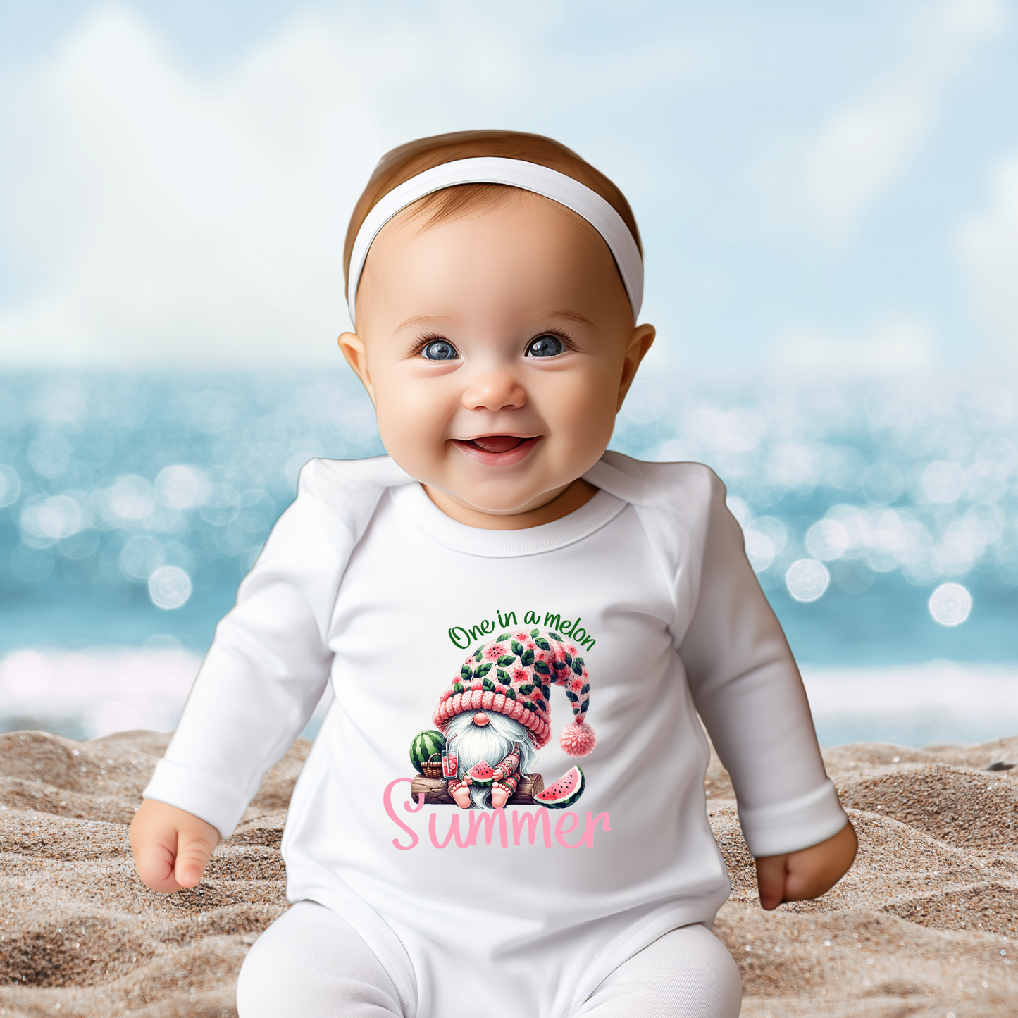 One In A Melon Summer Infant Long Sleeve Onesie