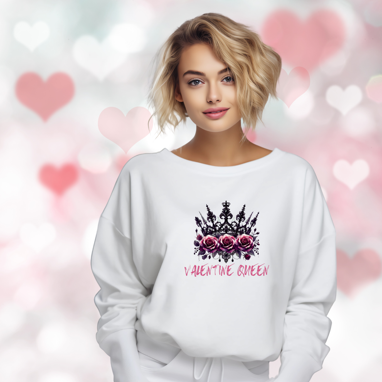 Valentine Queen Crewneck Sweatshirt