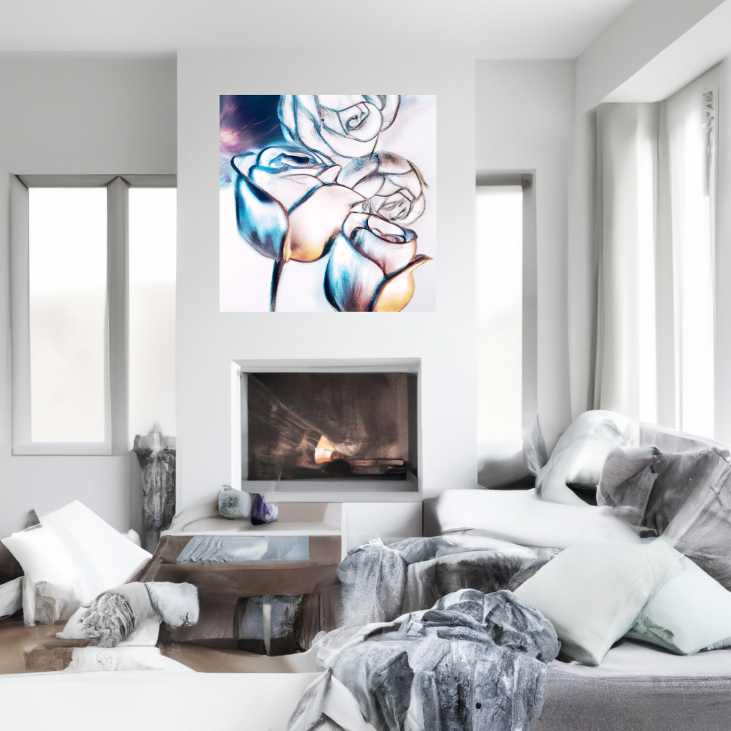 Cheerful Bloom Canvas Wall Art