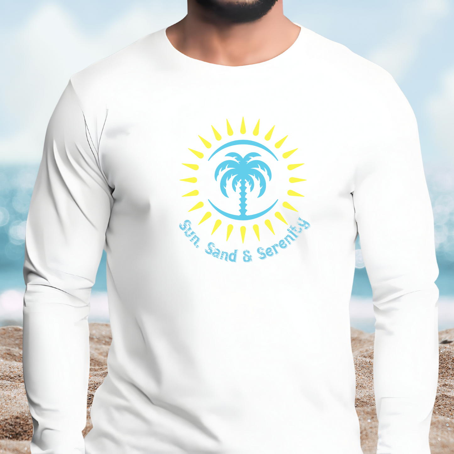 Sun Sand And Serenity Long Sleeve Tee
