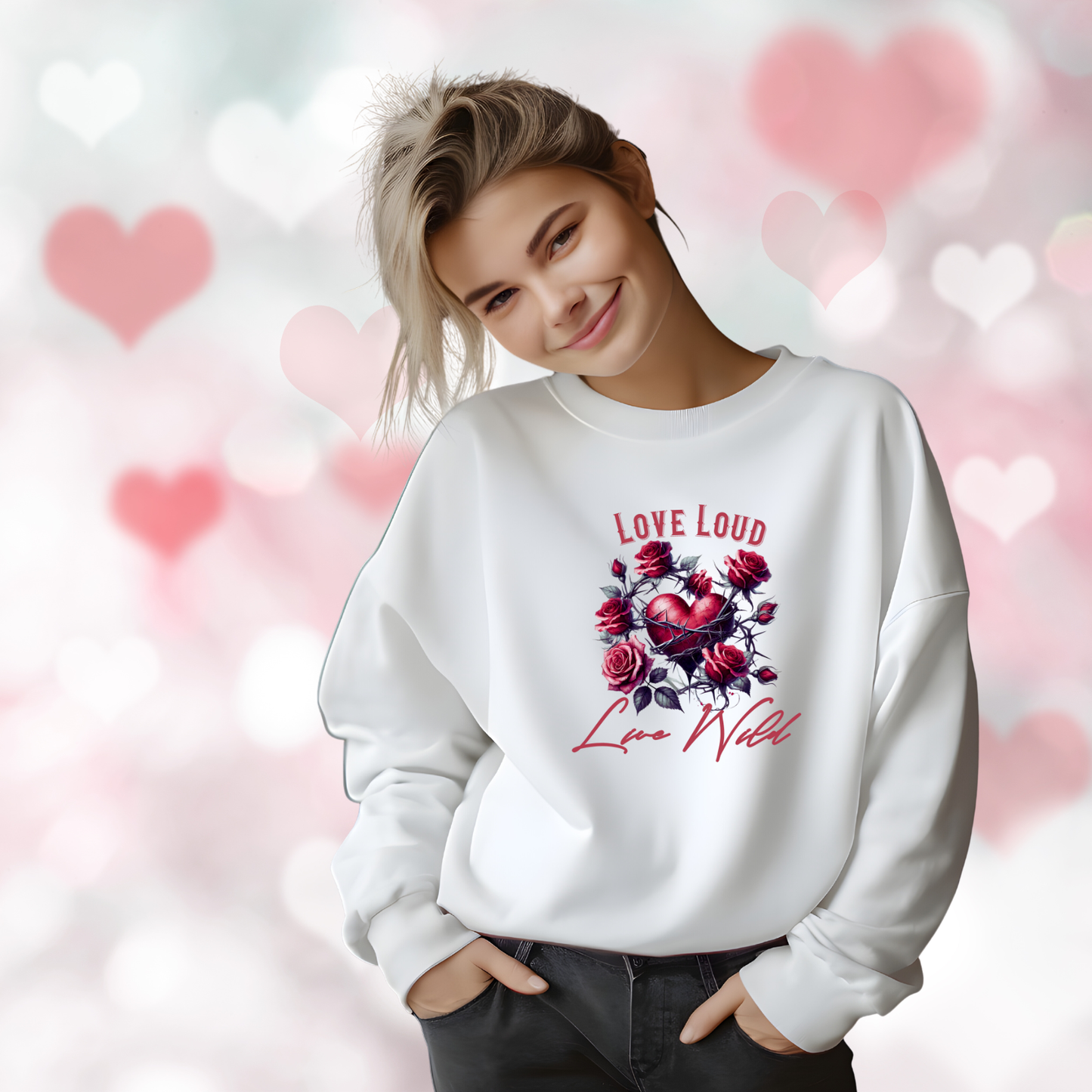 Love Loud Live Wild Crewneck Sweatshirt