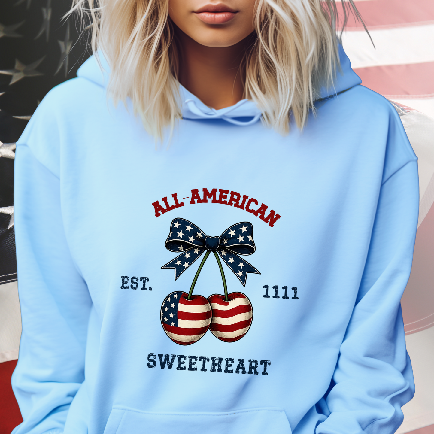 All-American Sweetheart Pullover Hoodie