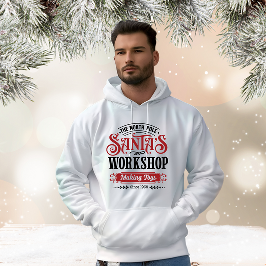 Santa’s Workshop Pullover Hoodie