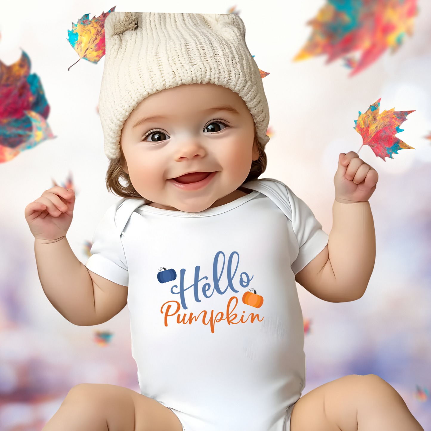 Hello Pumpkin Infant Short Sleeve Onesie