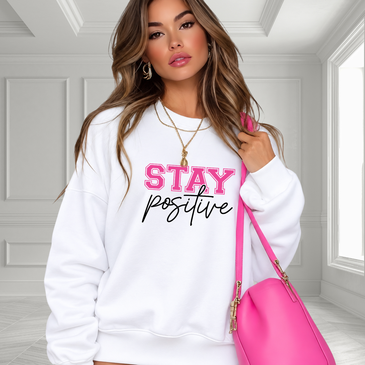 Stay Positive Crewneck Sweatshirt