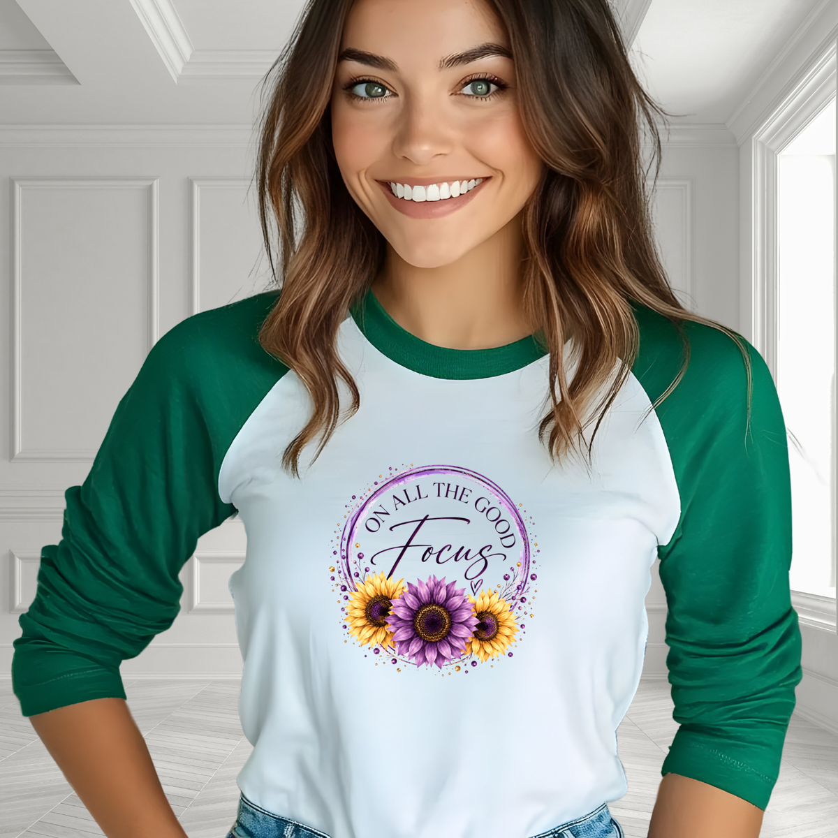 Focus On All The Good Baseball Tee