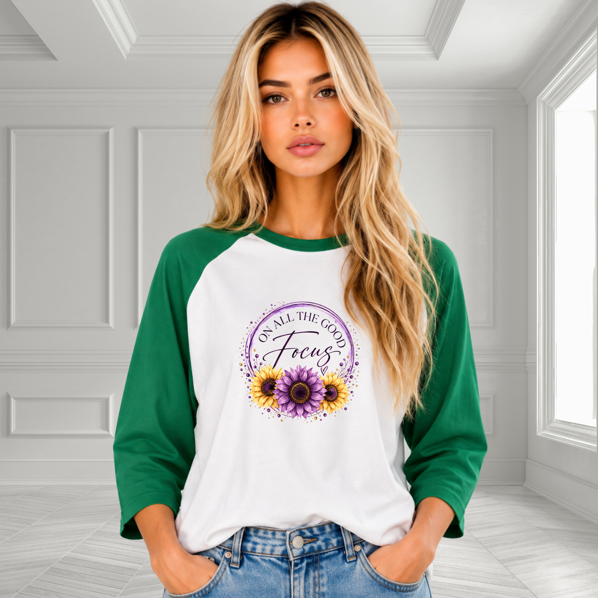 Focus On All The Good Baseball Tee