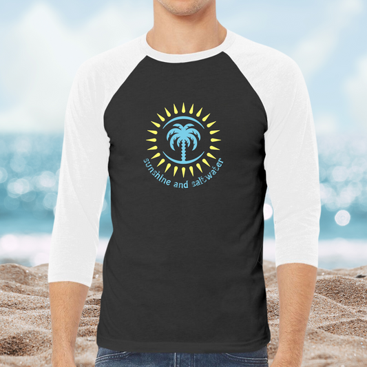 Sunshine and Saltwater Baseball Tee