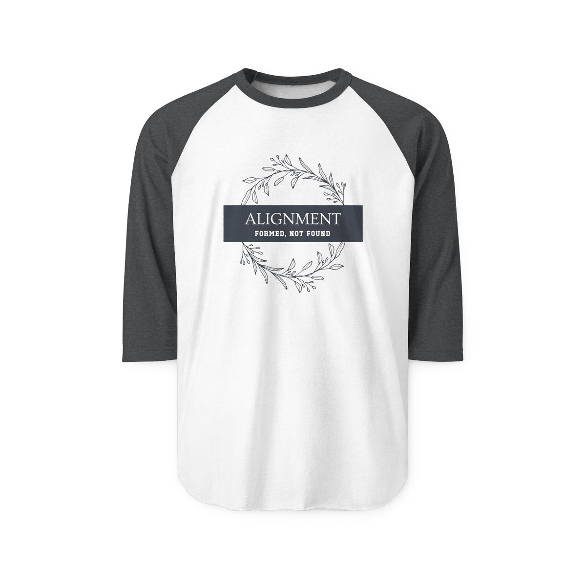 Alignment -Formed, Not Found Baseball Tee