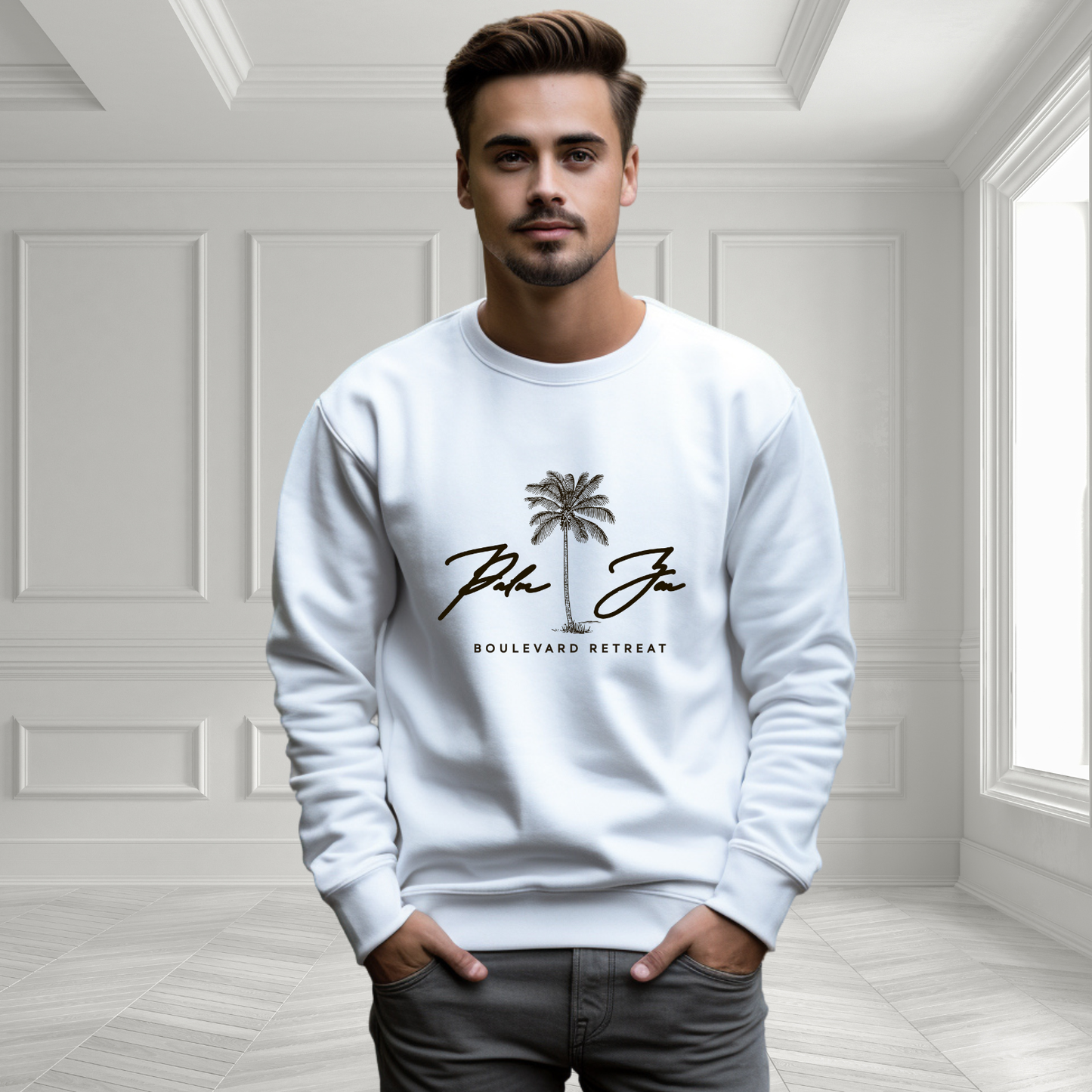 Palm Zen Crewneck Sweatshirt