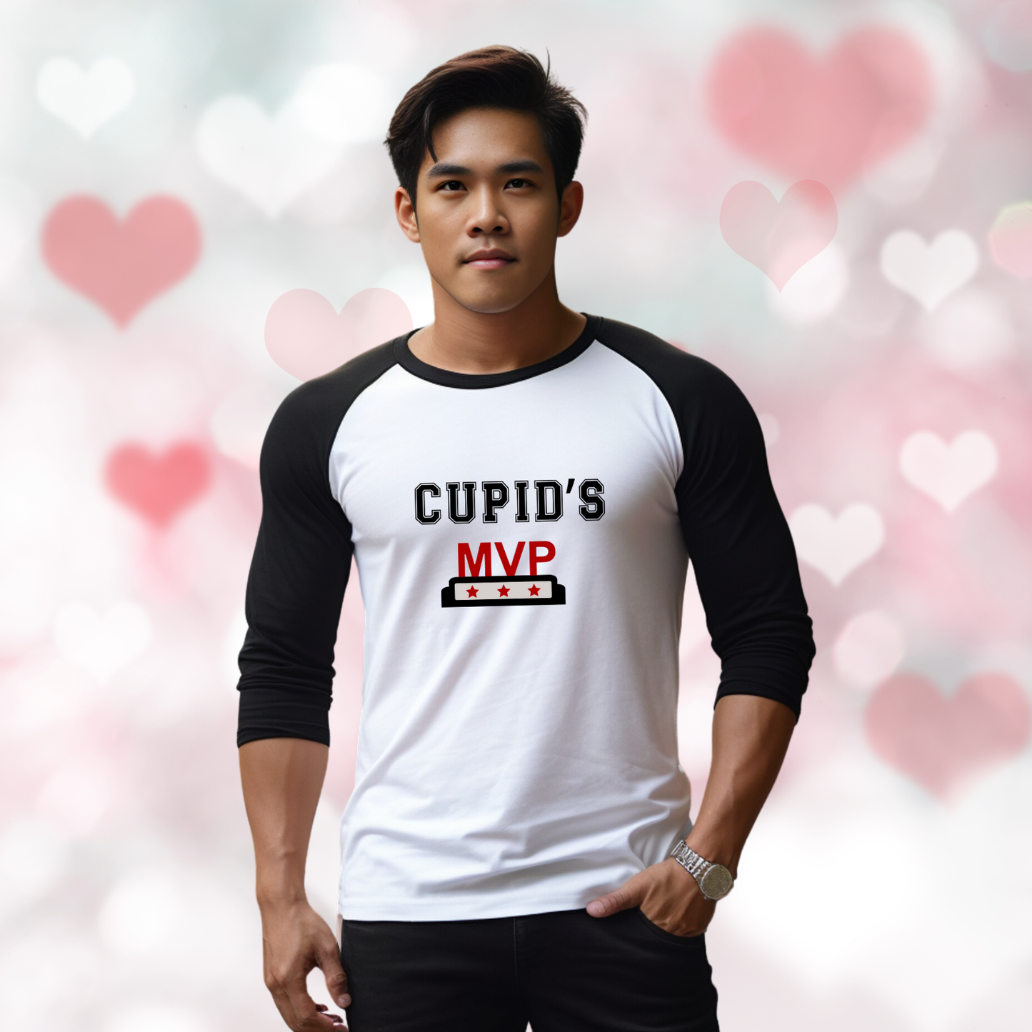 Cupid's MVP Baseball Tee