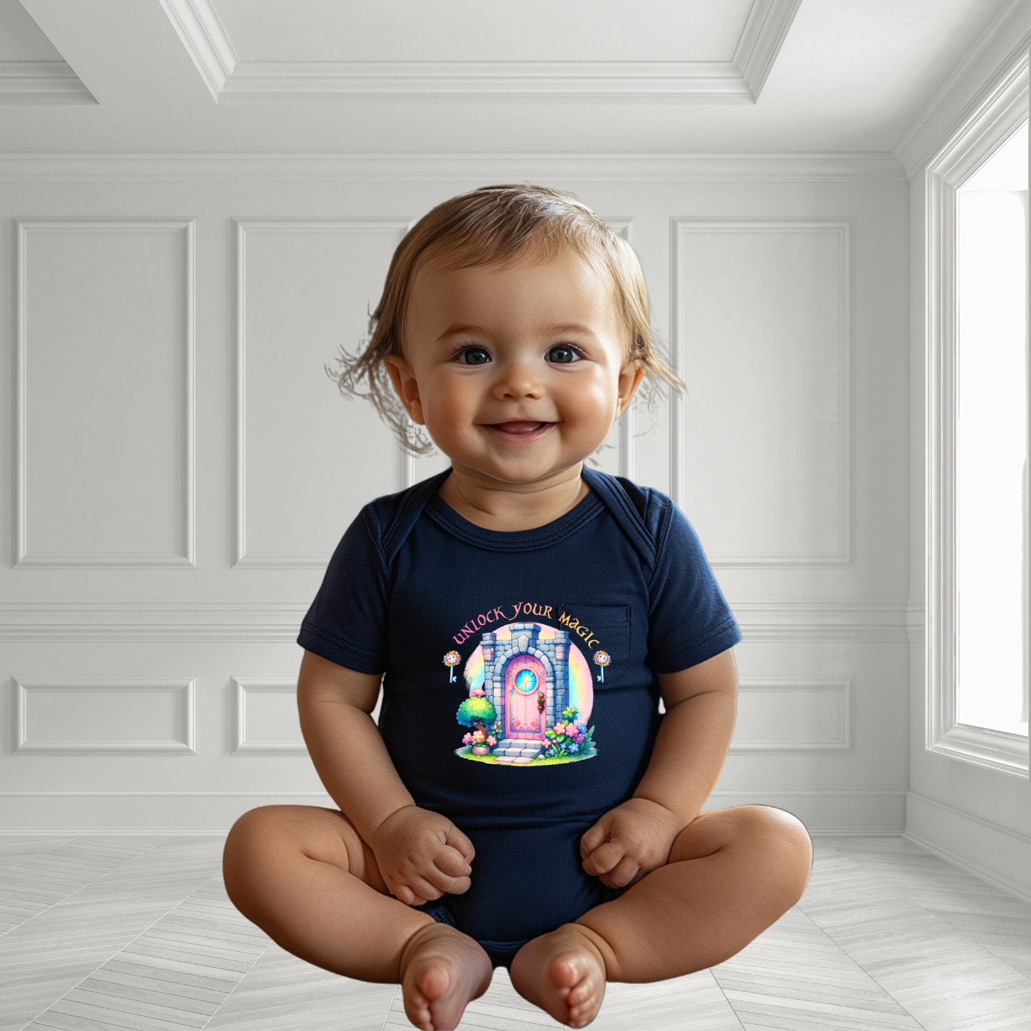 Unlock Your Magic Infant Short Sleeve Onesie