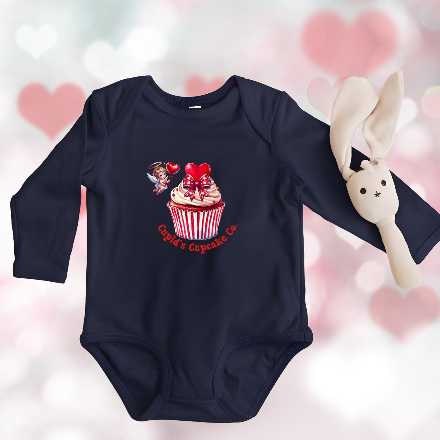 Cupid’s Cupcake Co. Infant Long Sleeve Onesie
