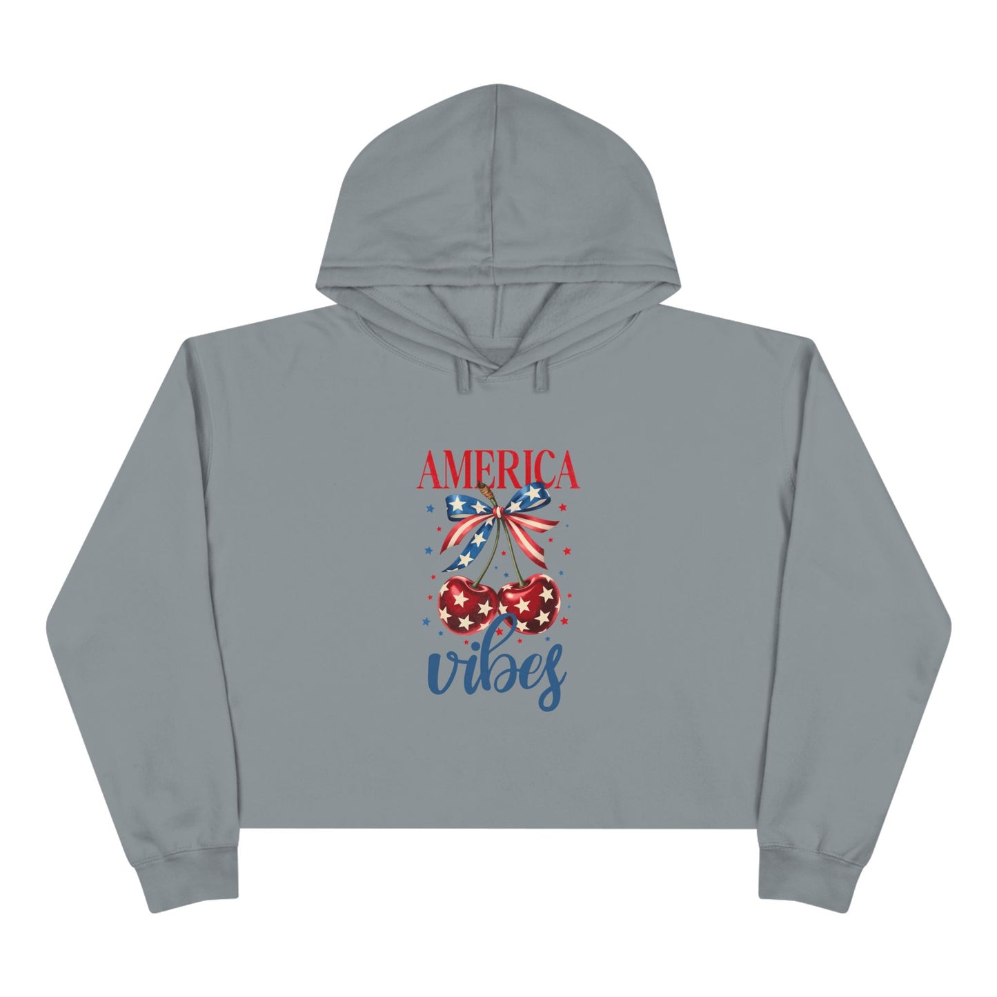 America Vibes Crop Hoodie