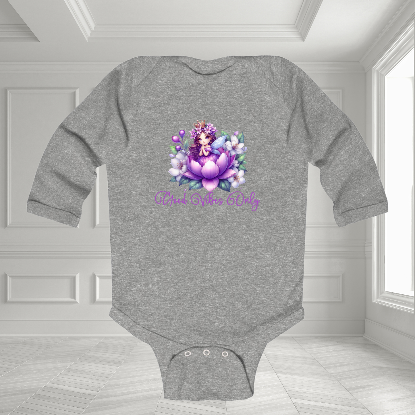 Good Vibes Only Infant Long Sleeve Onesie