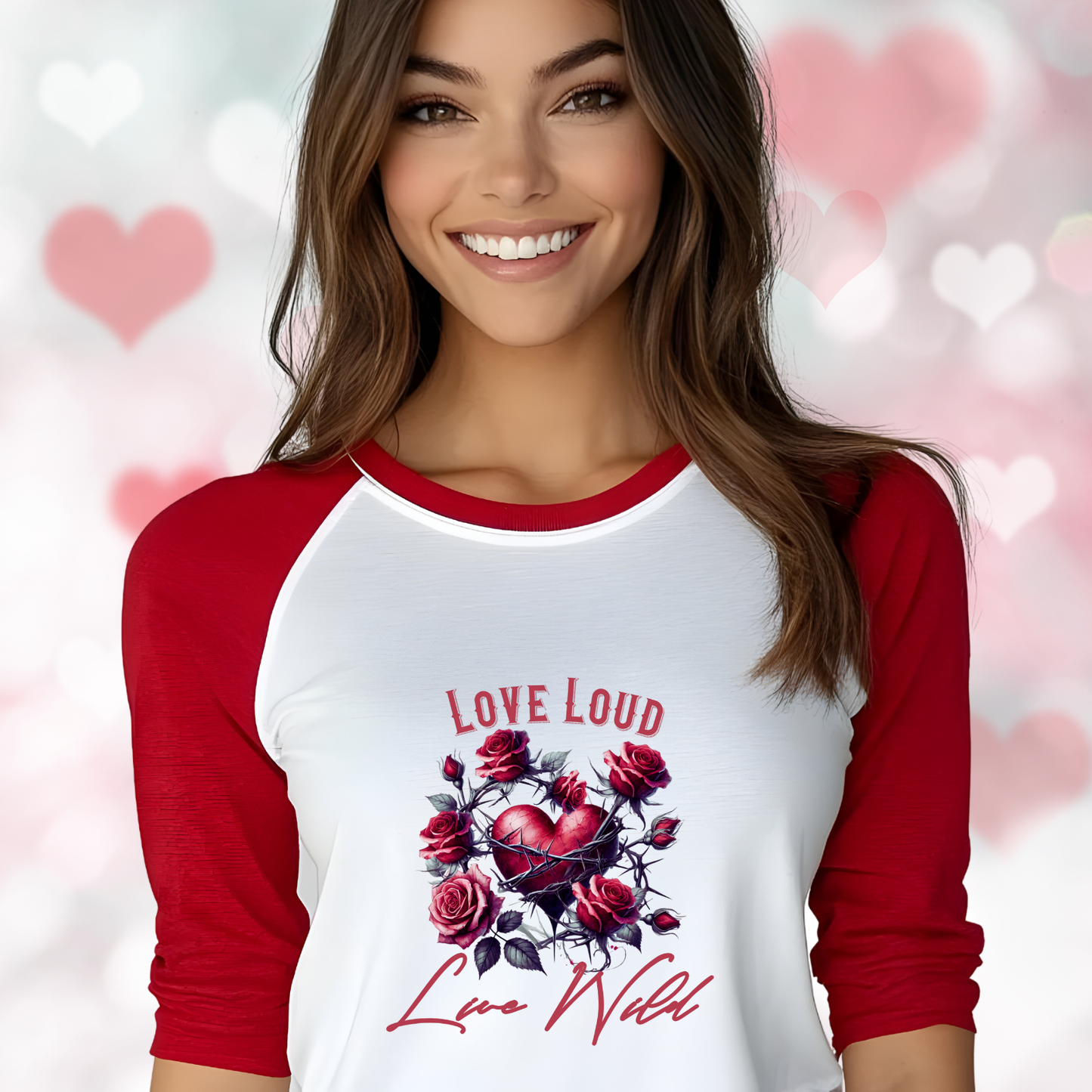 Love Loud Live Wild Baseball Tee