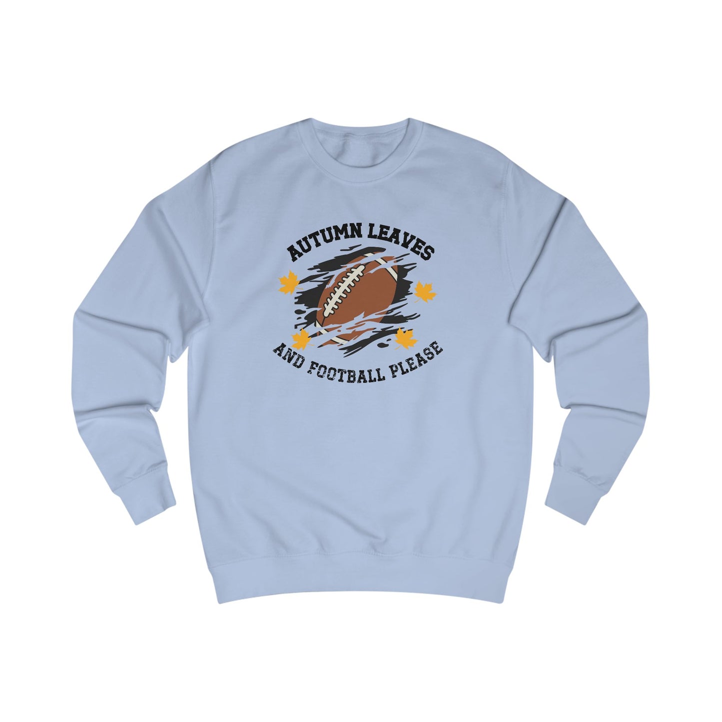 Autumn Leaves And Football Please Crewneck Sweatshirt