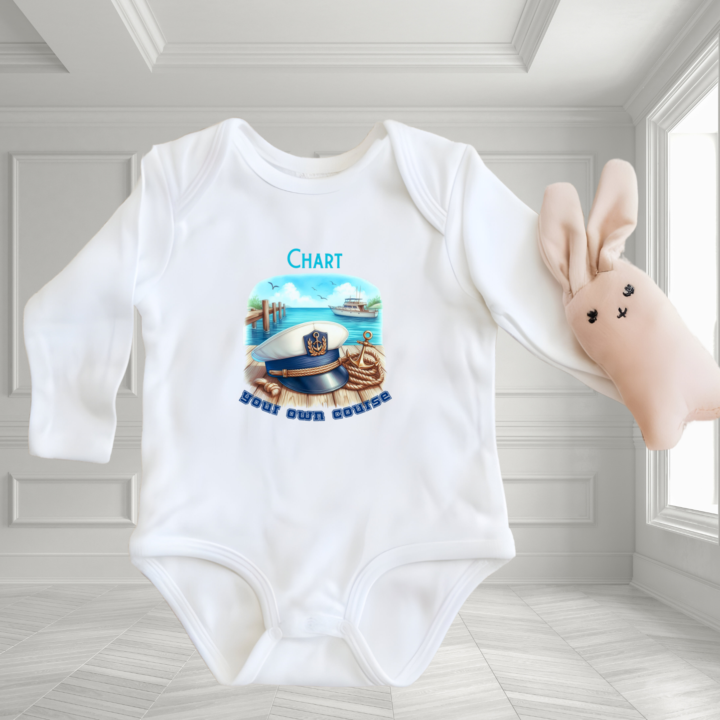 Chart Your Own Course Infant Long Sleeve Onesie
