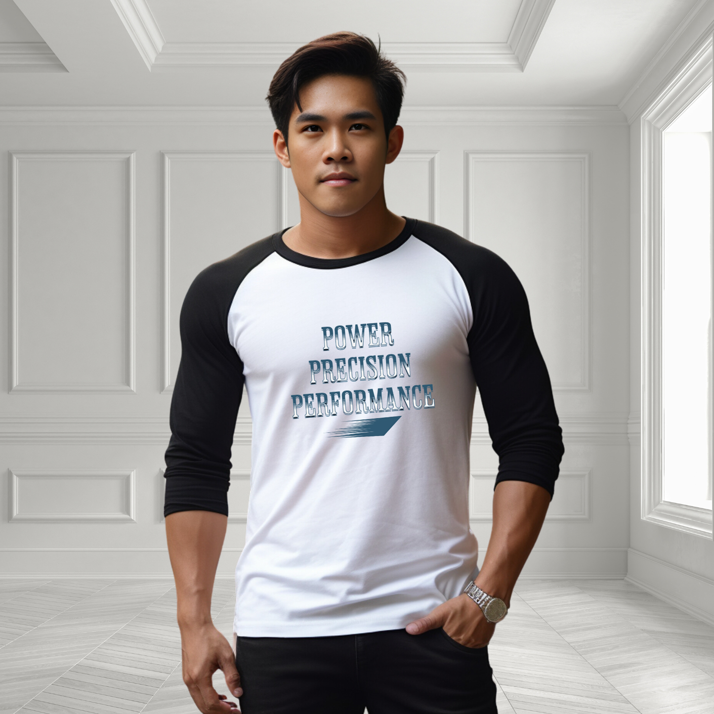 Power, Precision, Performance Baseball Tee