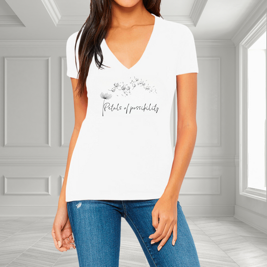 Petals Of Possibility V-Neck T-Shirt