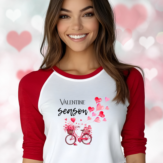 Valentine Season Baseball Tee