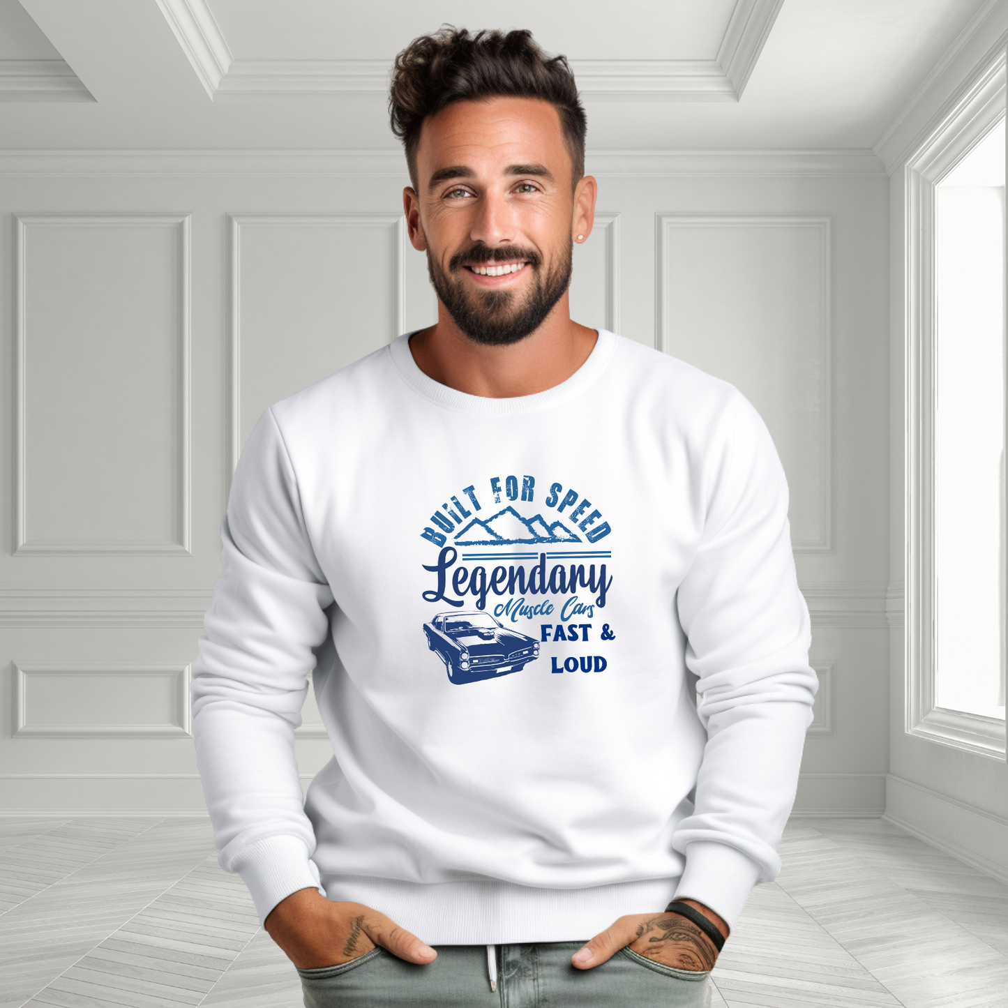 Legendary Muscle Car Crewneck Sweatshirt