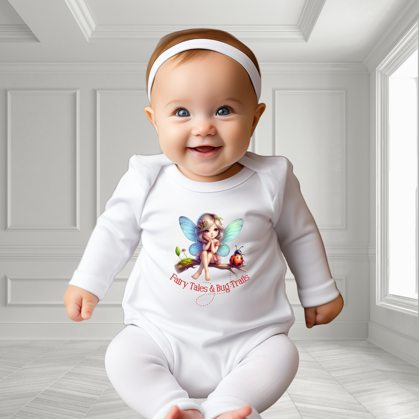 Fairy Tales & Bug Trails Infant Long Sleeve Onesie