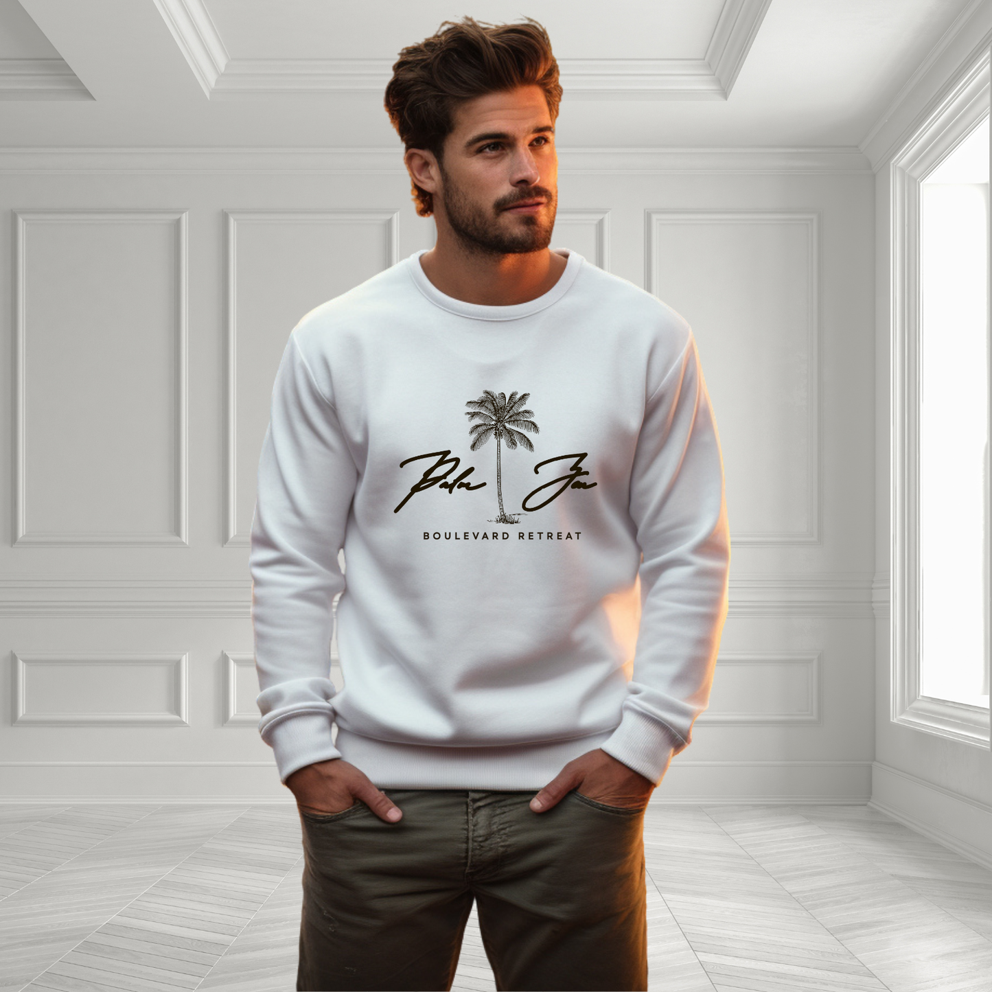 Palm Zen Crewneck Sweatshirt